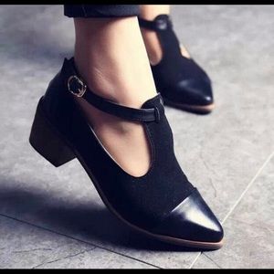 Suede shoes.